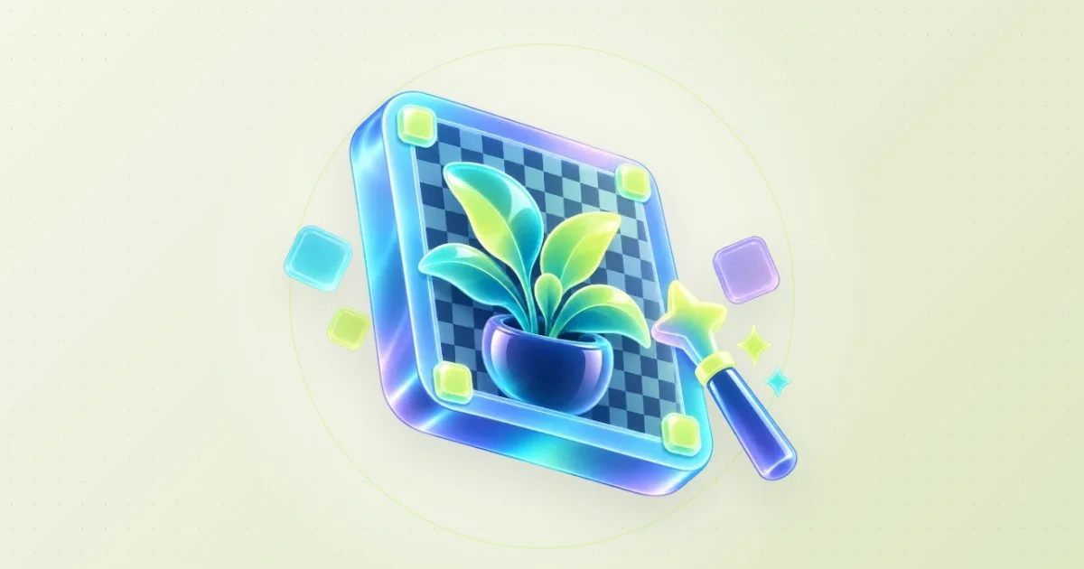 Actual Image Studio workspace removing the background from an example product photo and saving a transparent PNG.