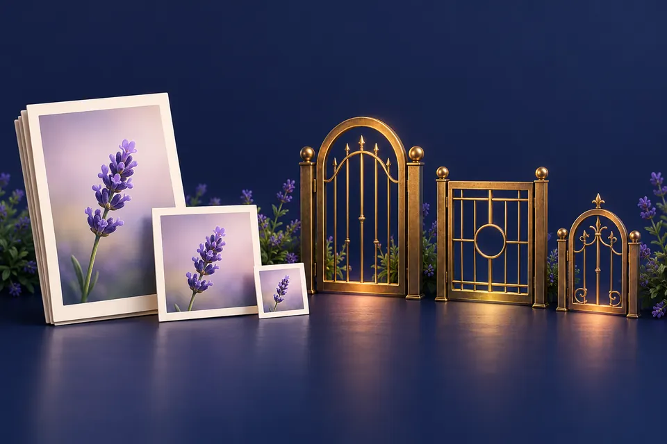 A photo can be small enough in KB and still be the wrong shape or format.