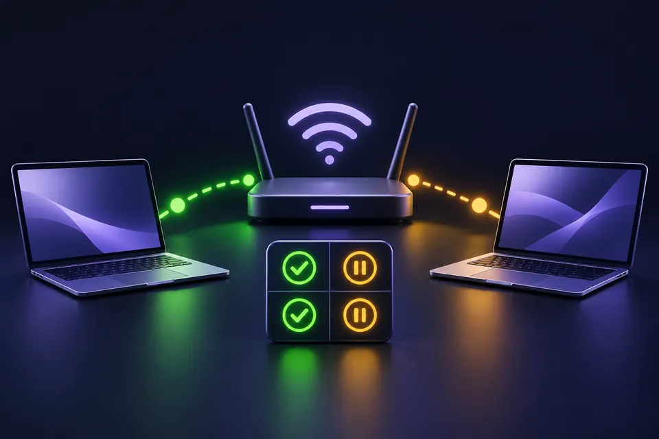 A two-device comparison tells you where to look before you reset anything.